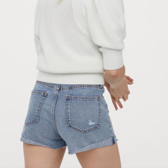 H&M Distressed Denim Shorts - Picture 2 of 7